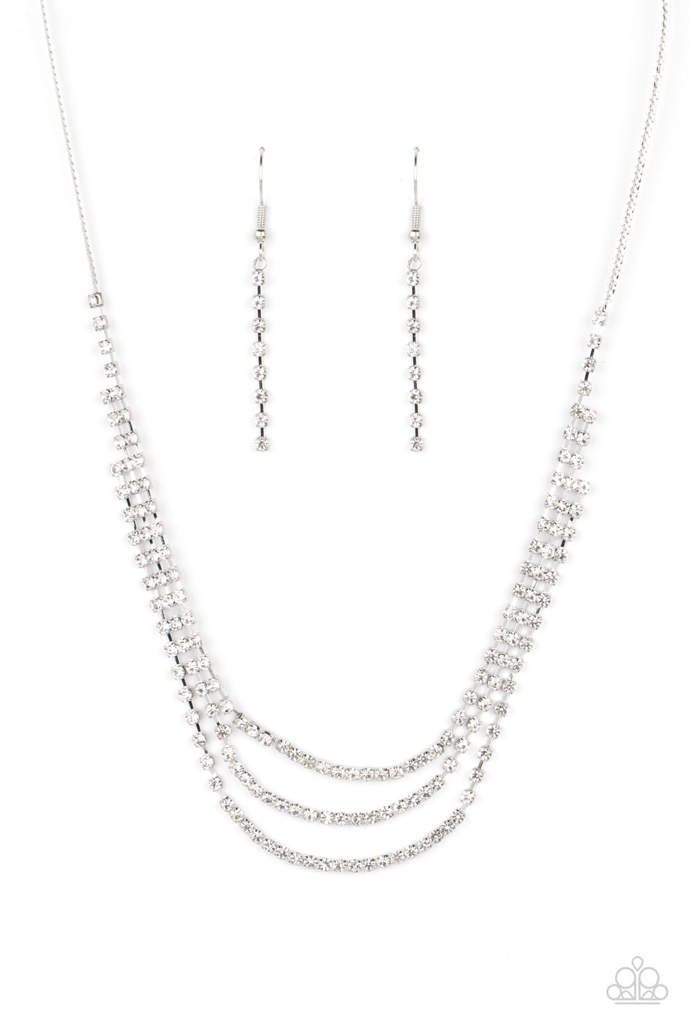 Surreal Sparkle - Collar blanco