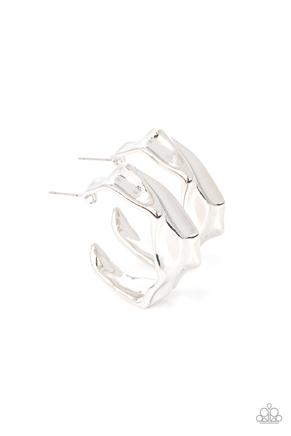 Cutting Edge Couture - Silver earrings