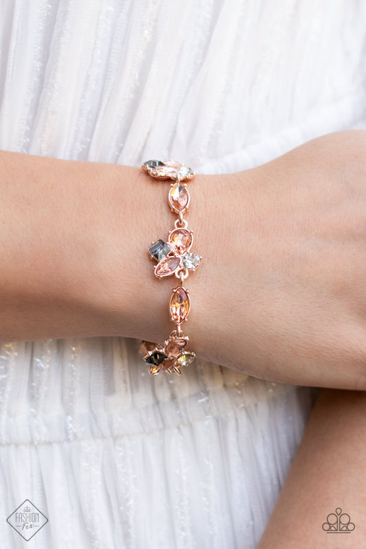 Colorful Captivation - Rose Gold bracelet fashion fix april 22'