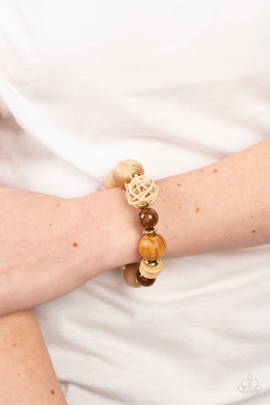 Happily Homespun - Brown bracelet