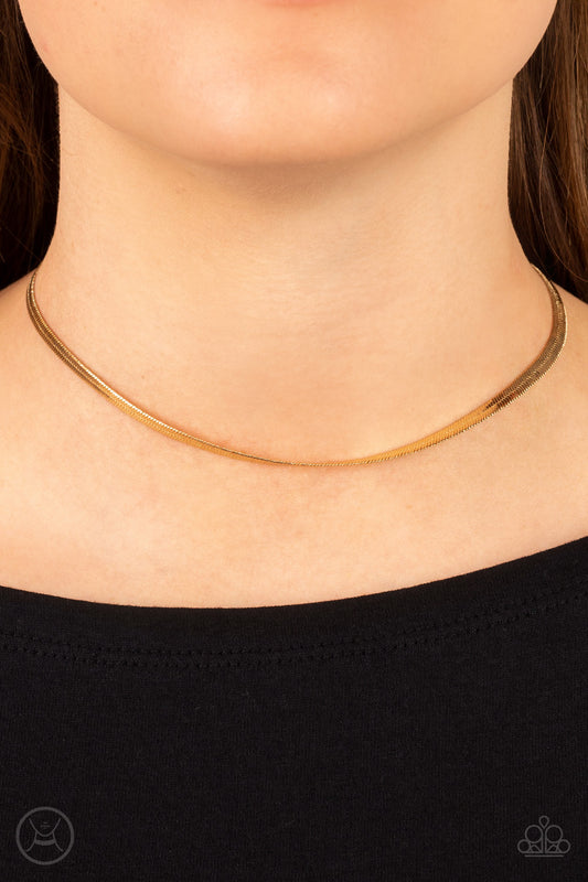 In No Time Flat - Gold necklace