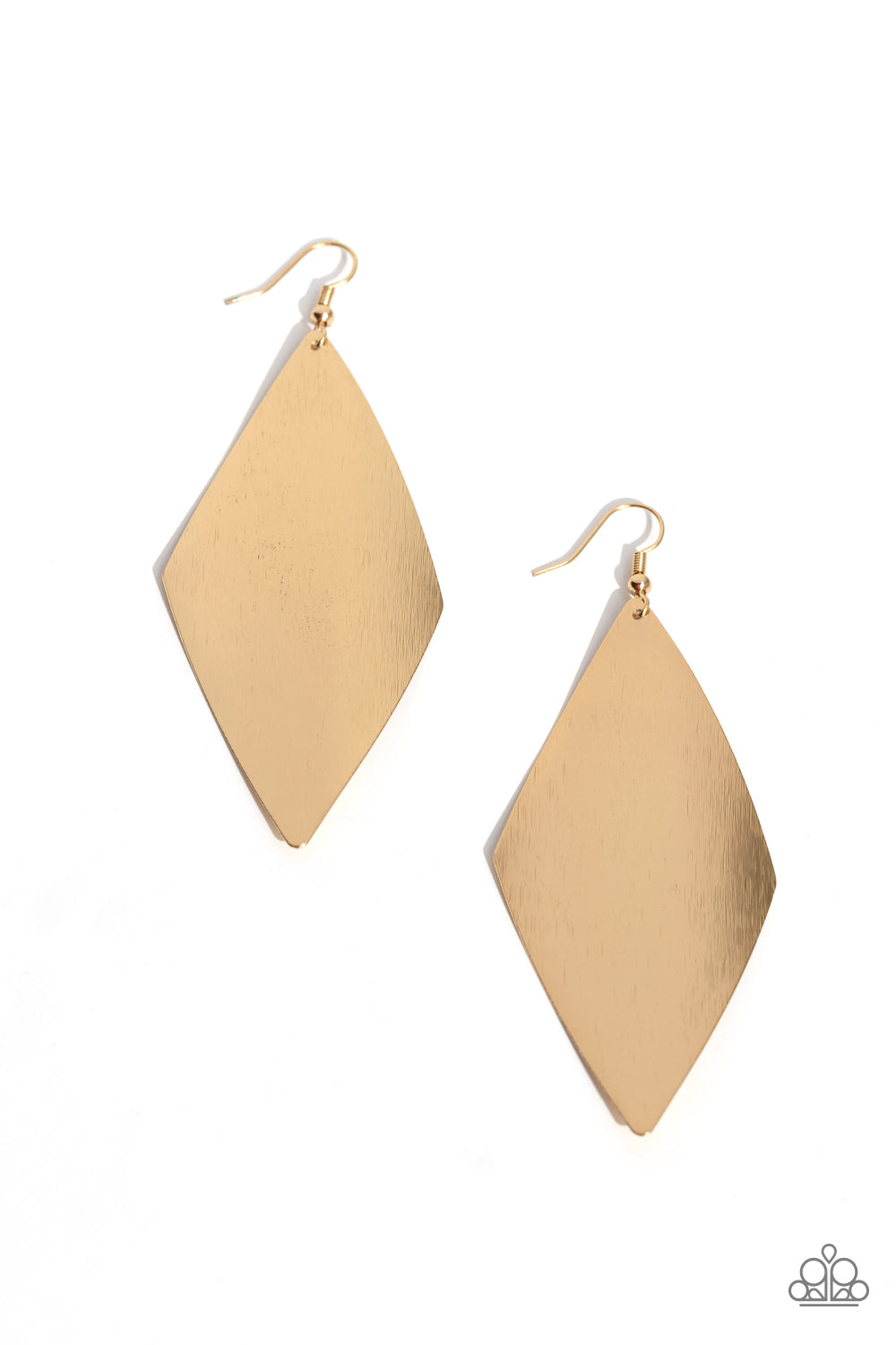 Retro Rally - Gold earrings