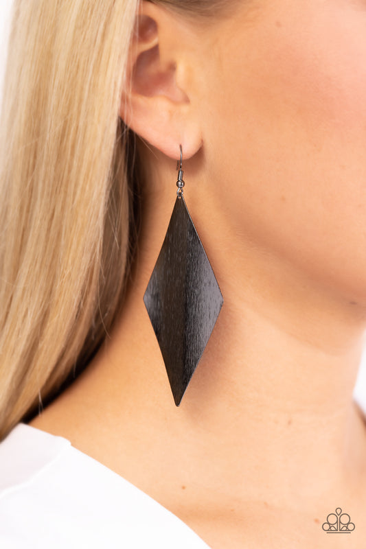 Retro Rally - Pendientes negros \