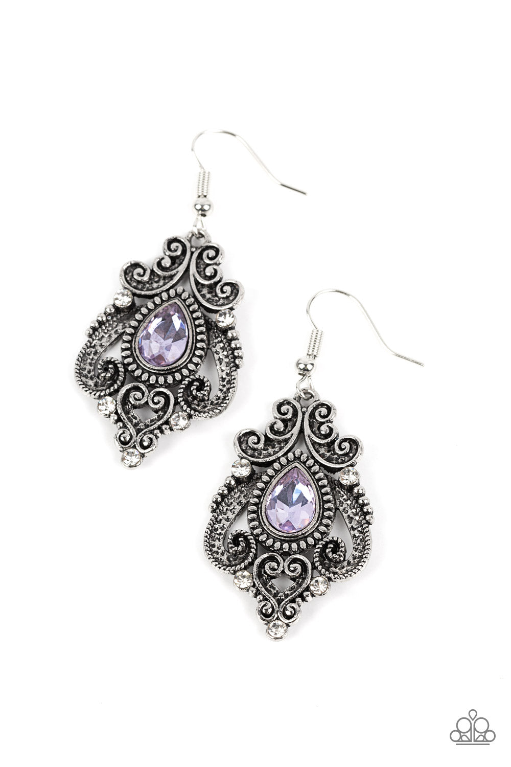 Palace Perfection - Purple earrings
