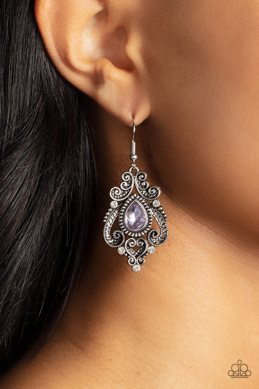 Palace Perfection - Purple earrings