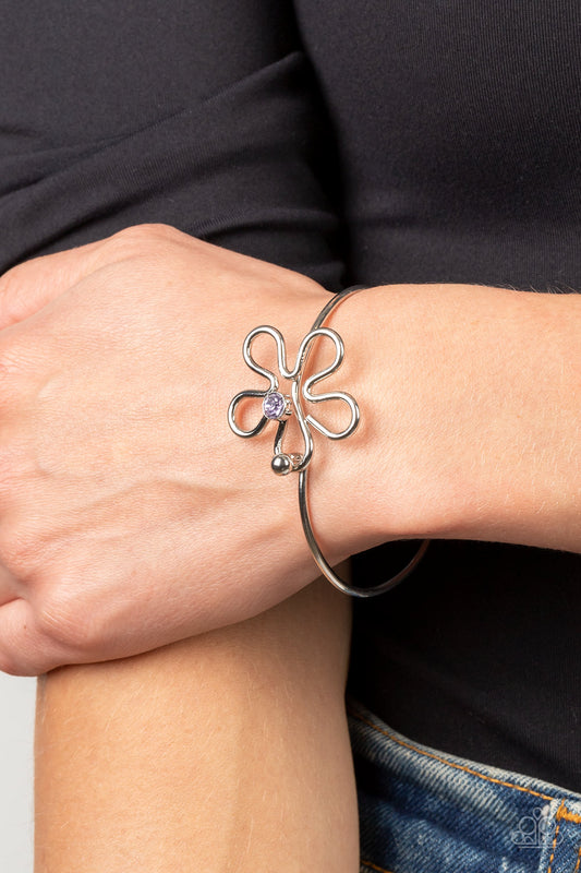 Innovación Floral - Pulsera morada