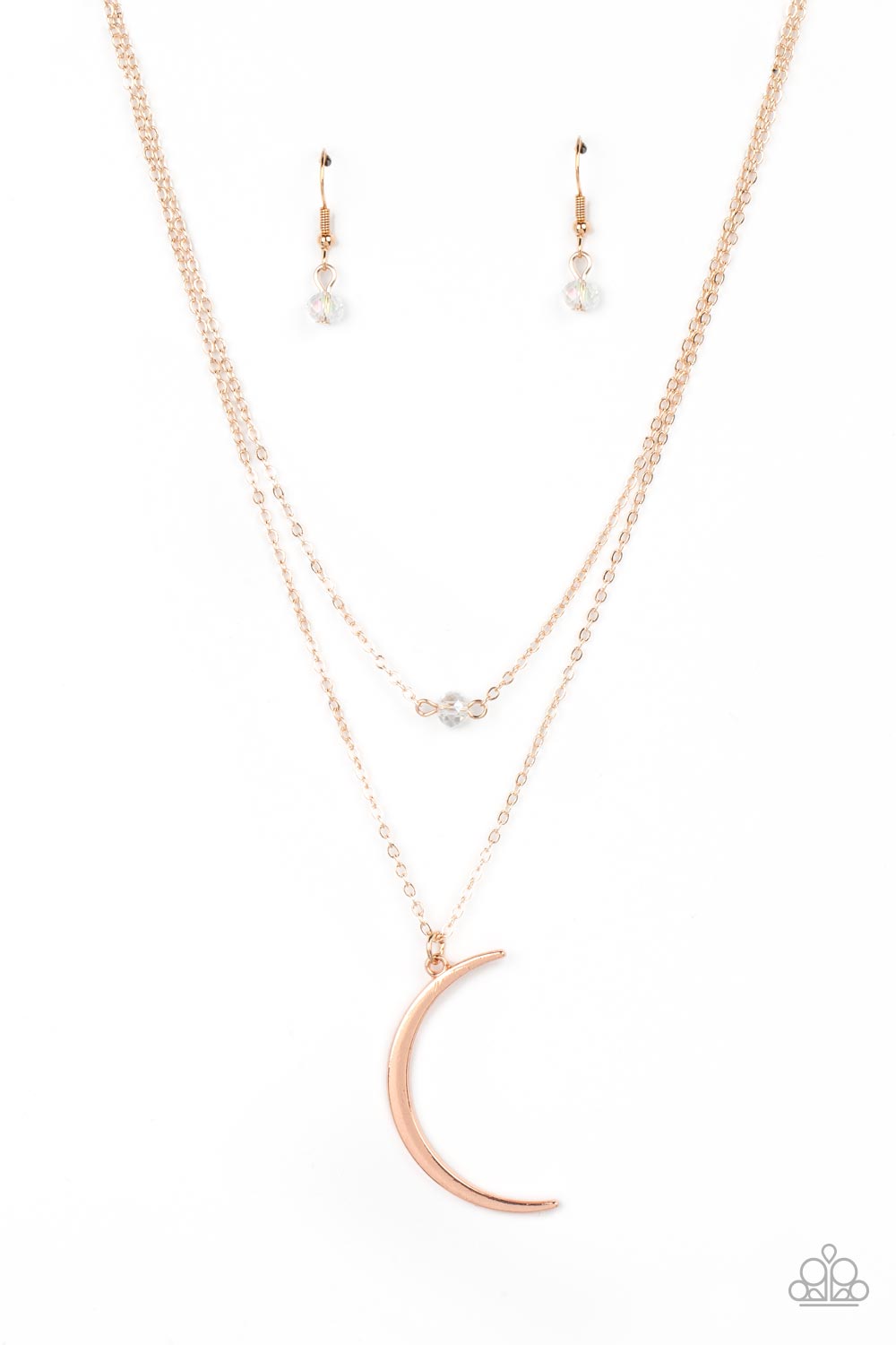 Modern Moonbeam - Rose Gold necklace