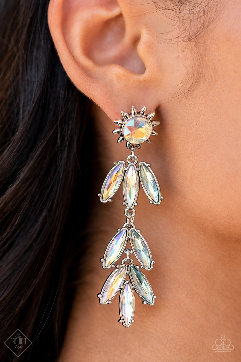 Space Age Sparkle - Multi earrings Fashion fix July 22'