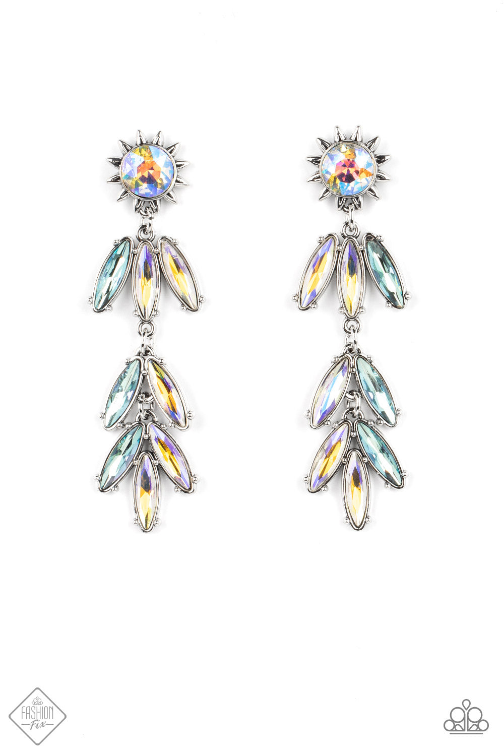 Space Age Sparkle - Multi earrings Fashion fix July 22'