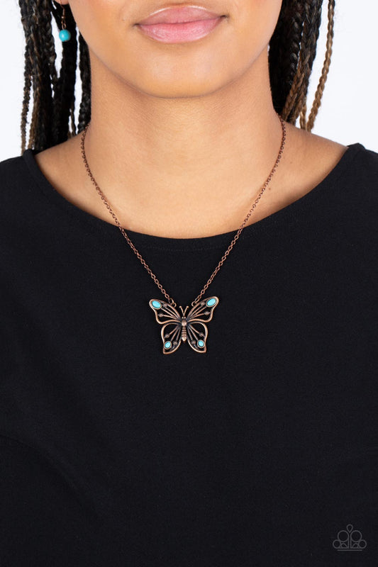 Badlands Butterfly - Copper necklace