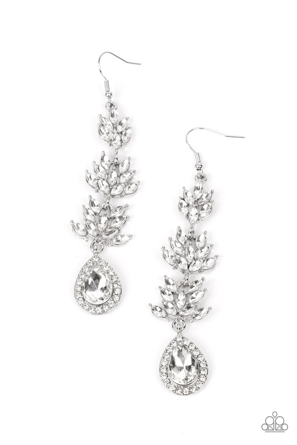Water Lily Whimsy - White earrings LOP Feb 22'