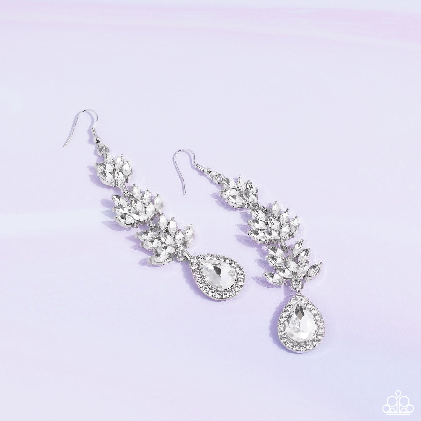 Water Lily Whimsy - White earrings LOP Feb 22'