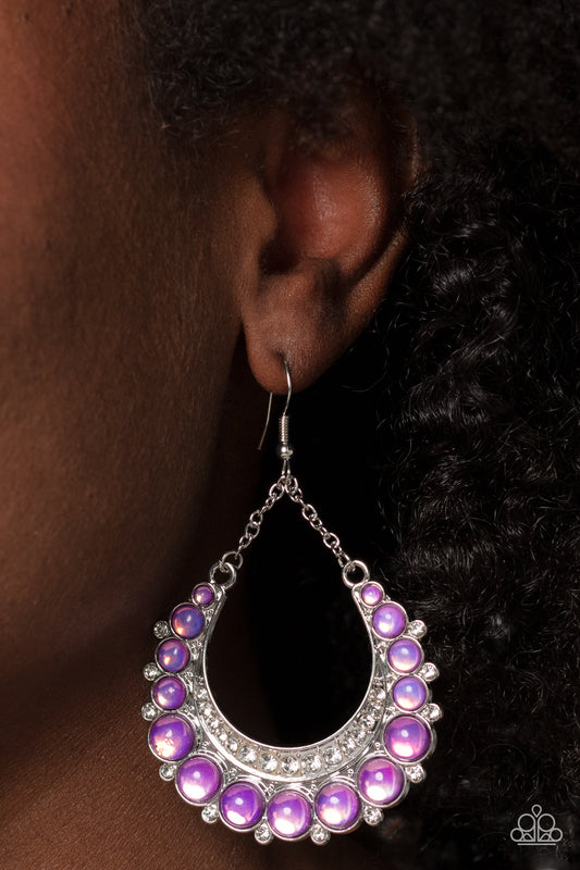 Bubbly Bling - Purple earrings