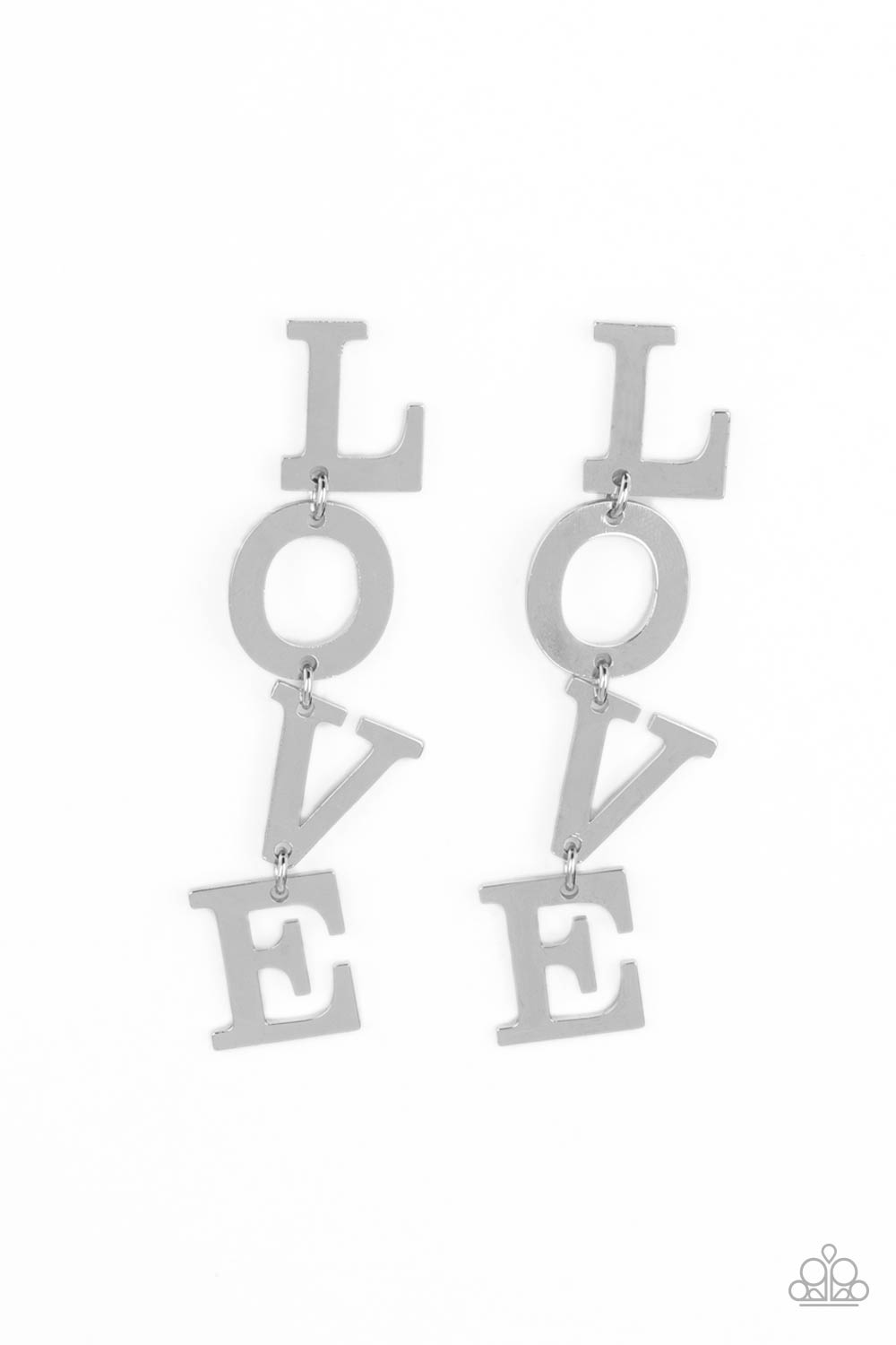 L-O-V-E - Silver earrings