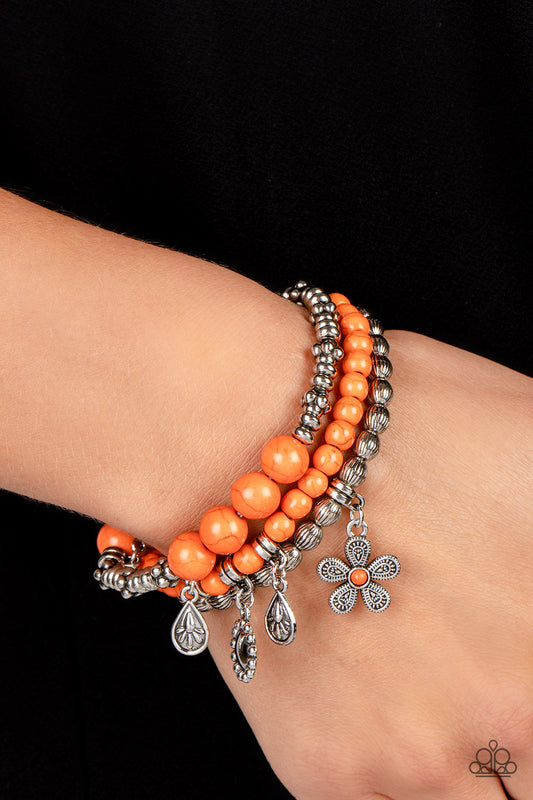 Individual Inflorescence - Orange bracelet