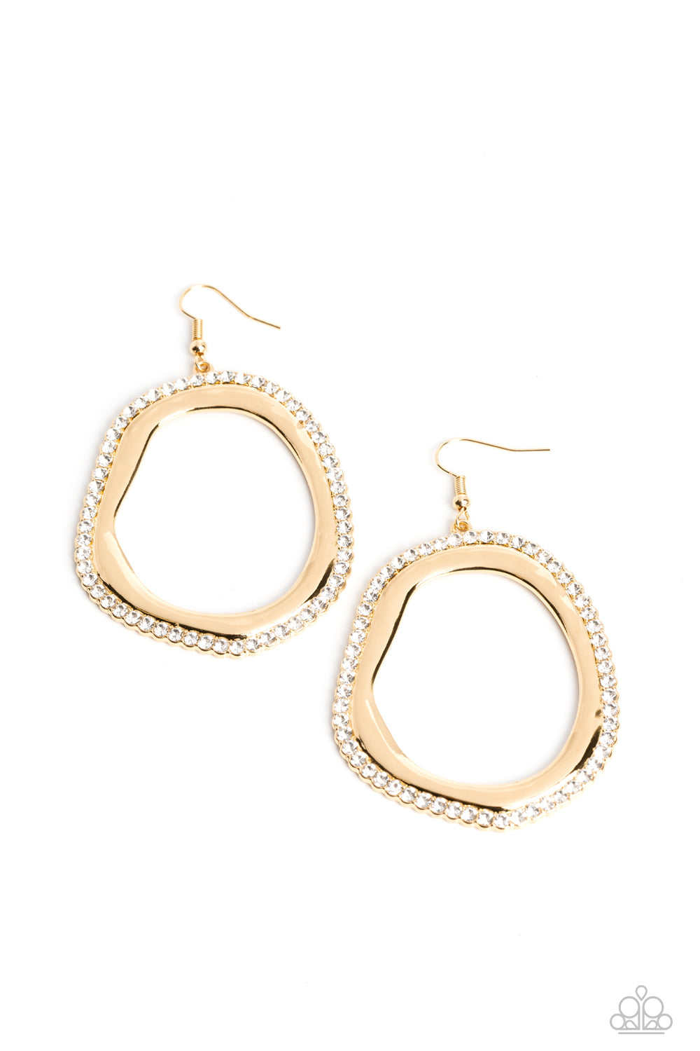 Scintillating Shareholder - Gold earrings