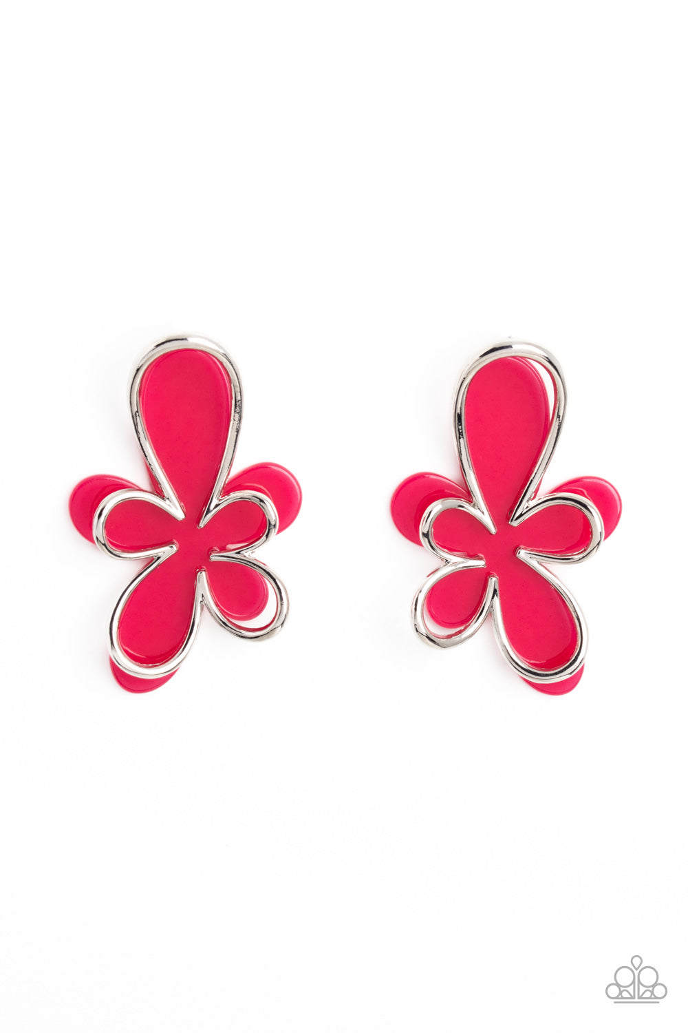 Glimmering Gardens - Pink earrings