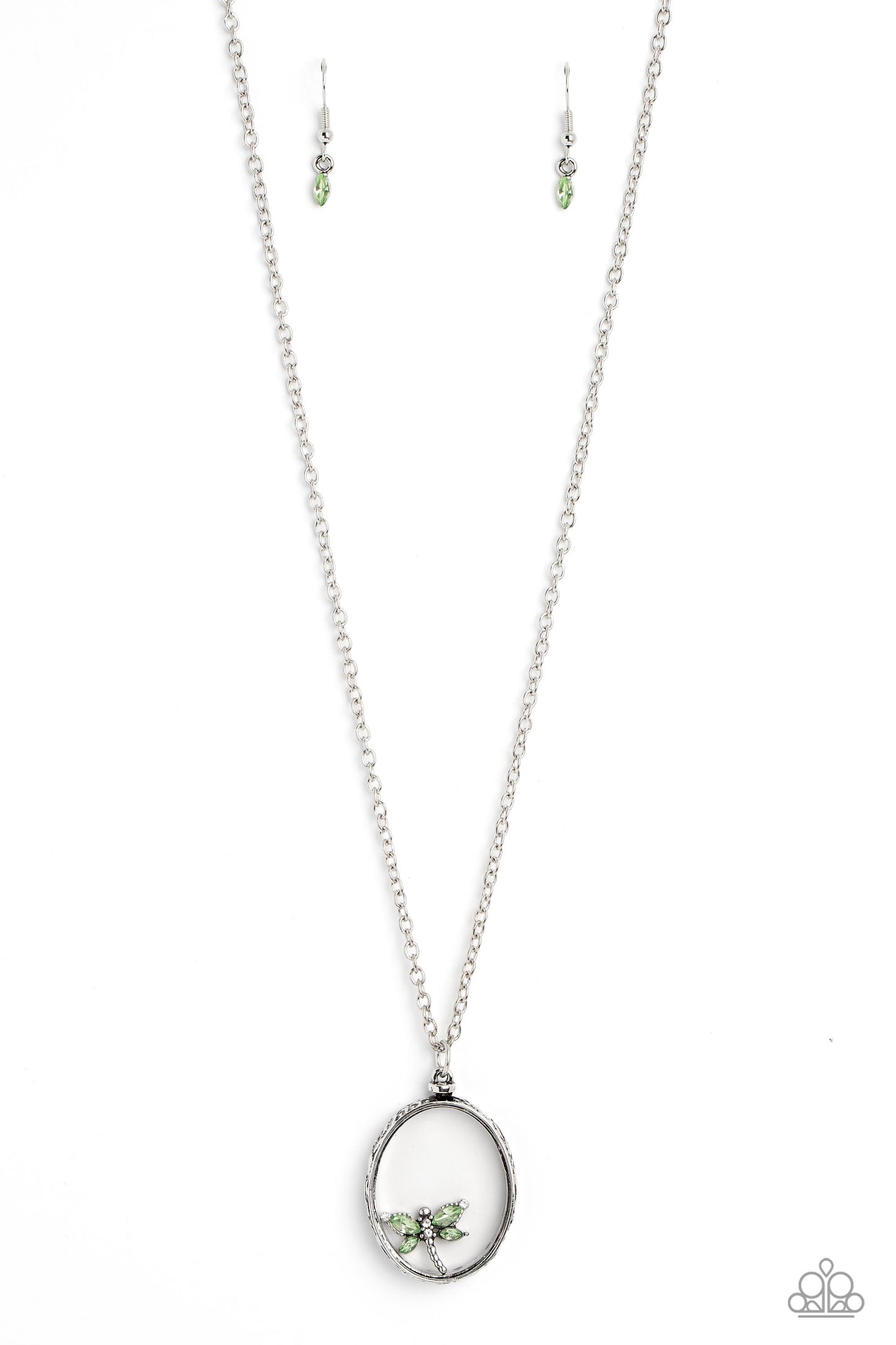 Libélula dinámica - Collar verde