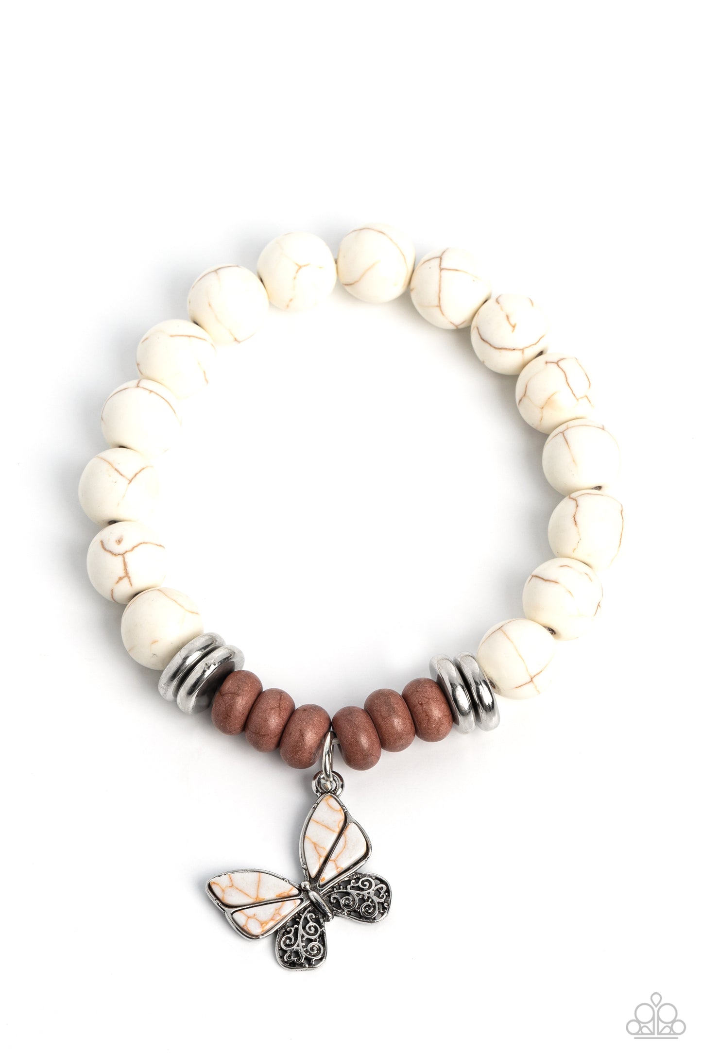 Pulsera Mariposa Atrevida - Blanca