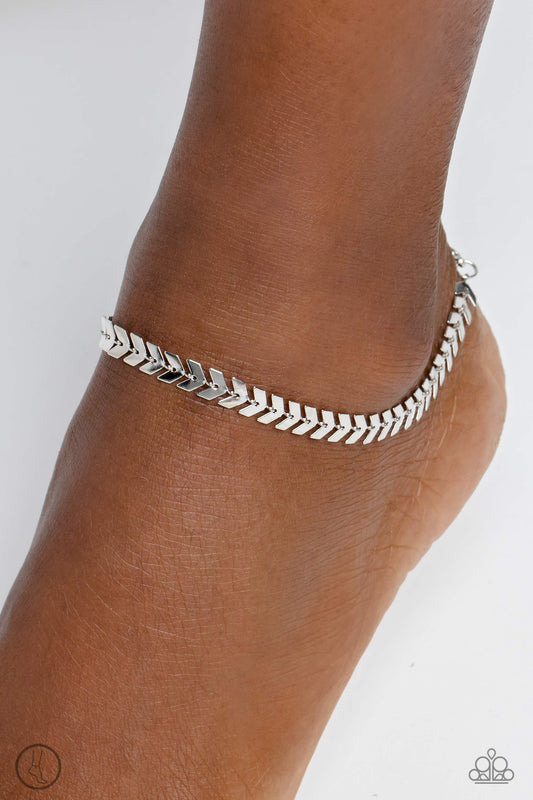 Point in Time - Silver anklet -comment soon