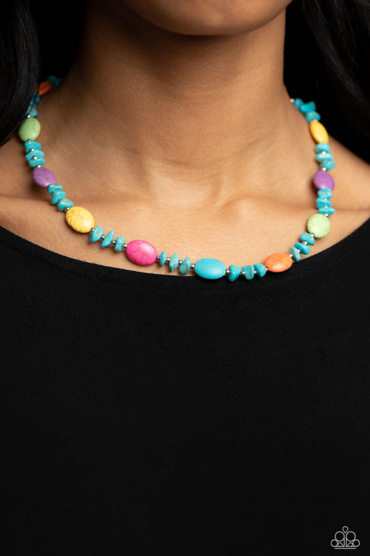 Exhibición de la Edad de Piedra: collar múltiple