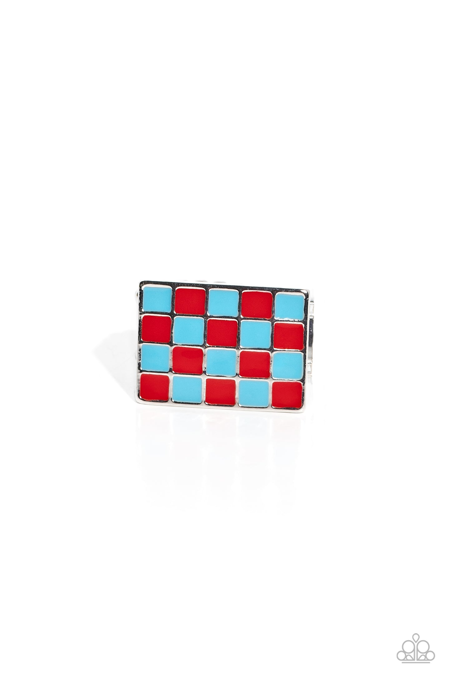 Locura del tablero de ajedrez: anillo rojo