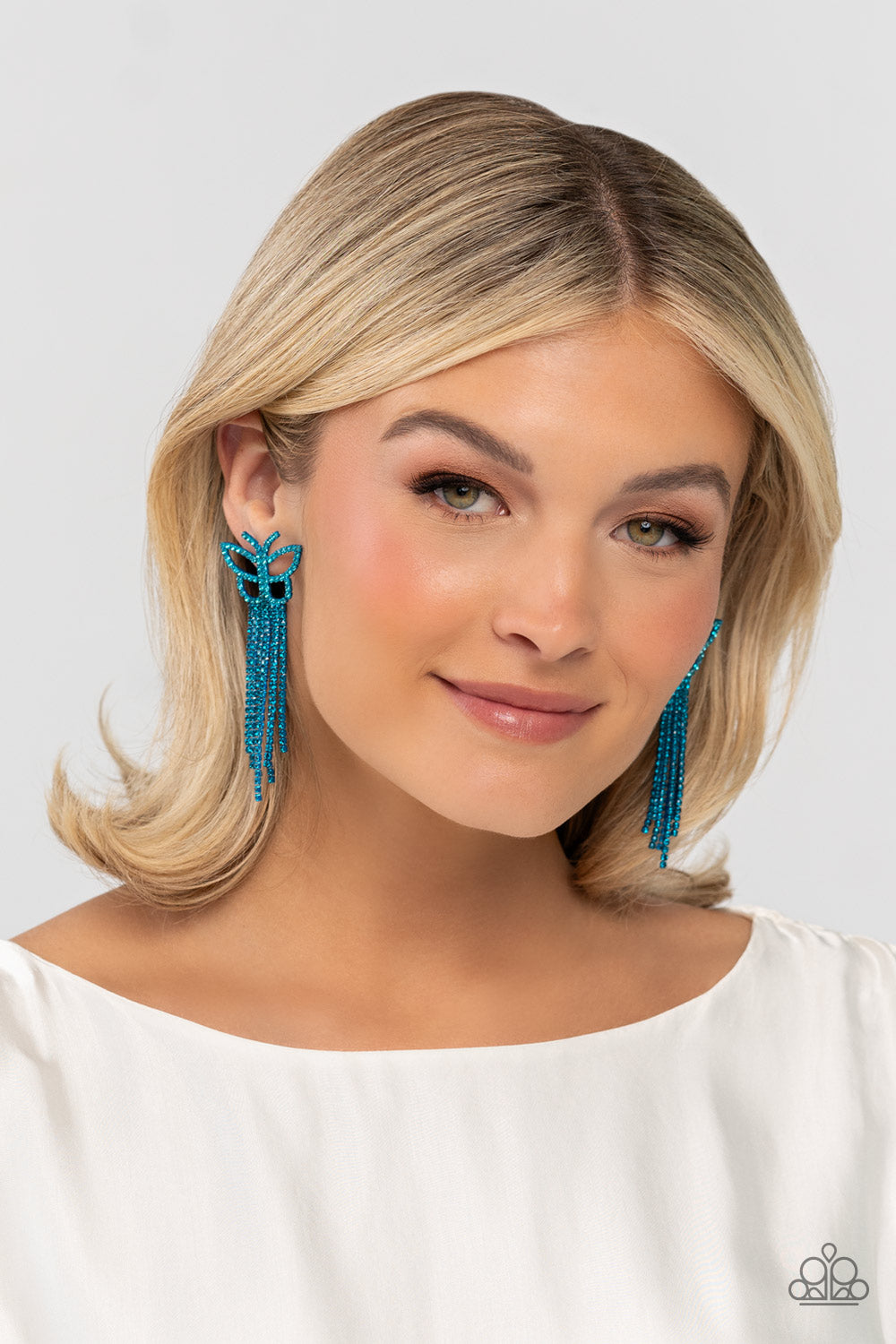 Billowing Butterflies - Blue earrings (LOP July 23')