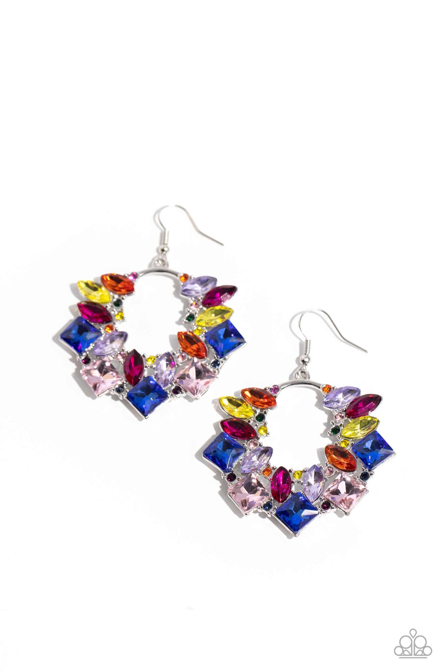 Wreathed in Watercolors - Multi earrings-LOP Sept 23'