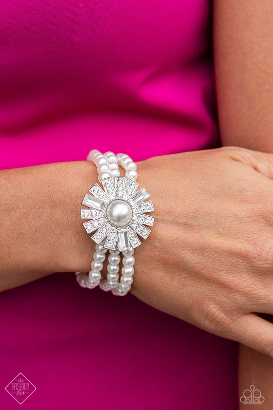 Gifted Gatsby - White bracelet -Fashion fix Oct 23'