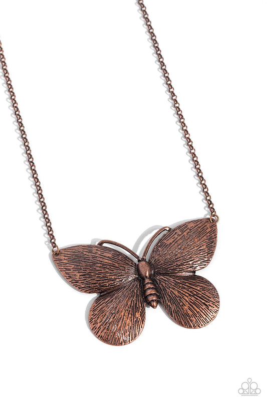 DRAWN to the Wind - Copper necklace --LIMIT 3