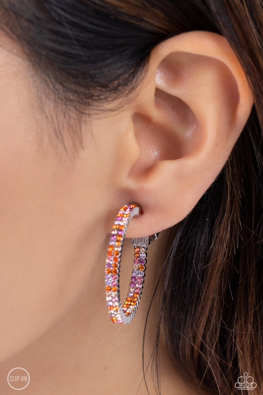 Outstanding Ombré - Orange earrings