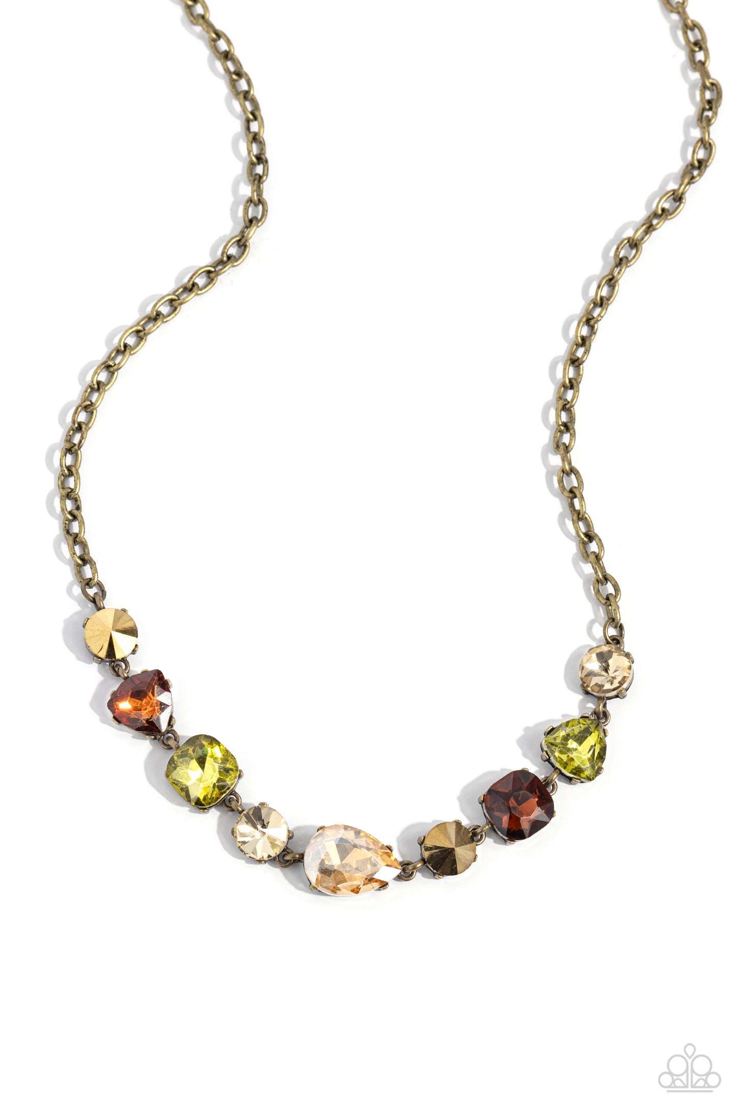 Emphatic Edge - Brass necklace