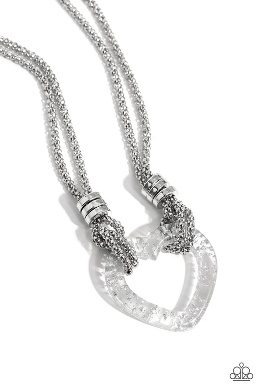 Lead with Your Heart - Silver necklace
