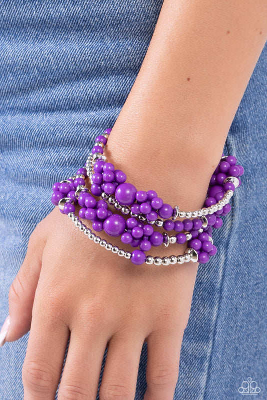 Nubes cautivadoras - Pulsera morada