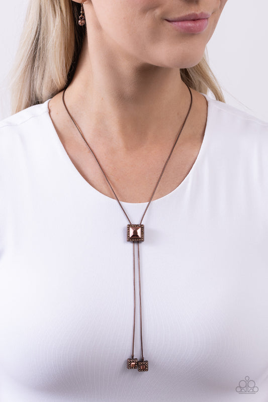 I Solemnemente CUADRADO - Collar de cobre