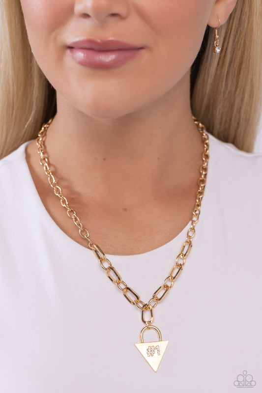 Your Number One Follower - Gold necklace