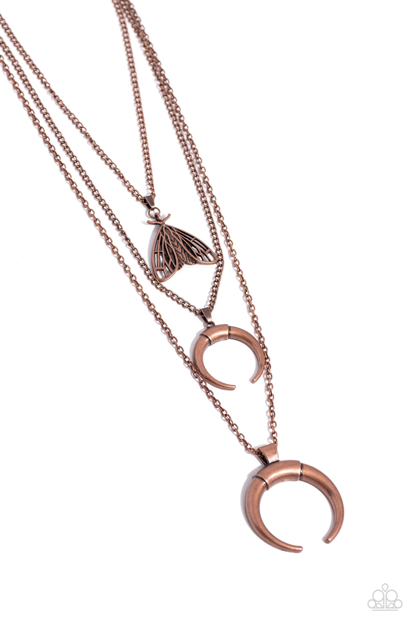 Moth Medley - Copper necklace