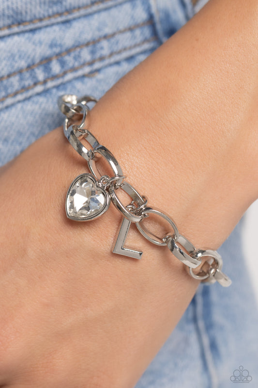 Guess Now Its INITIAL - White - L bracelet
