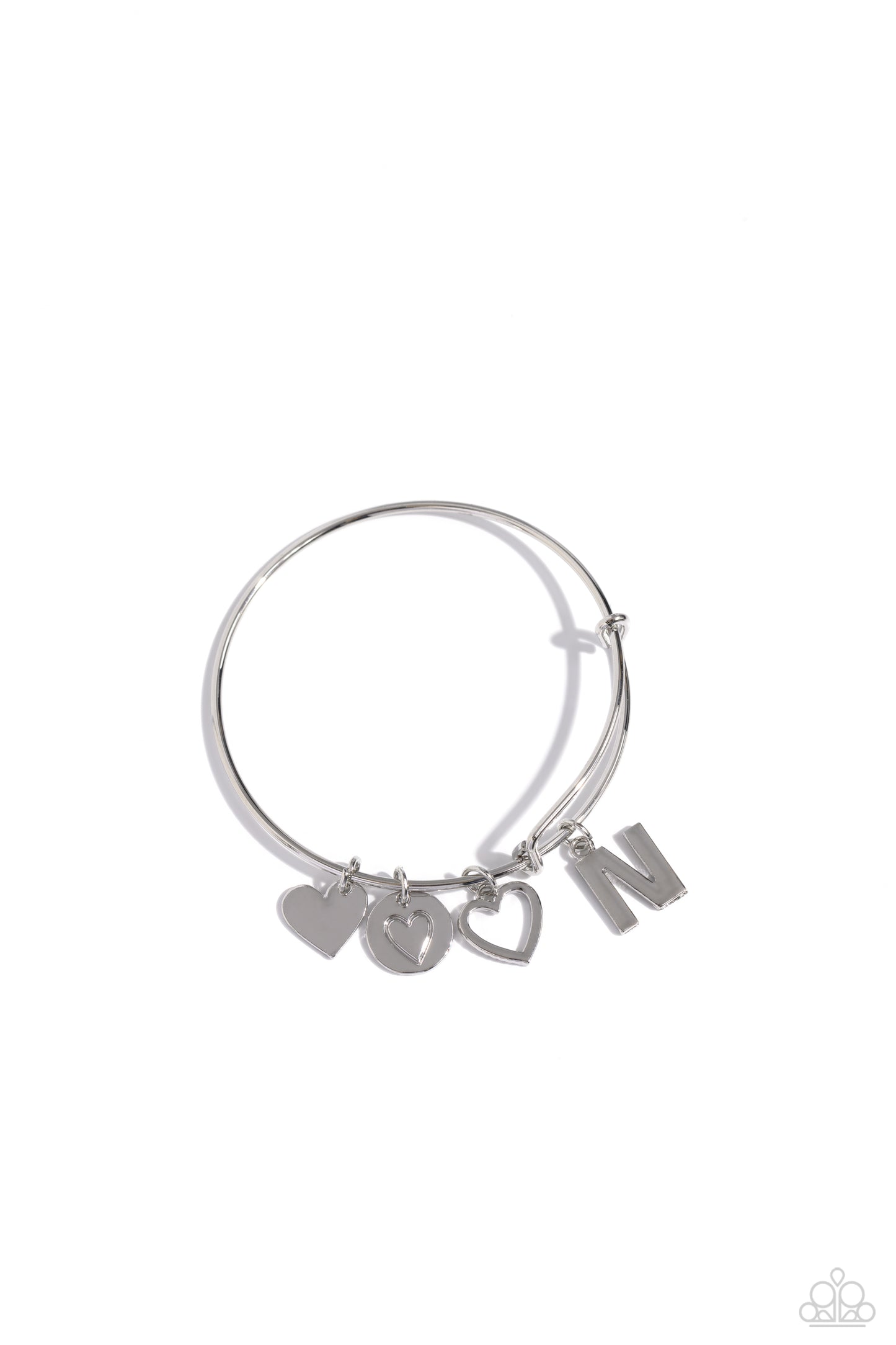 Making It INITIAL - Silver - N bracelet
