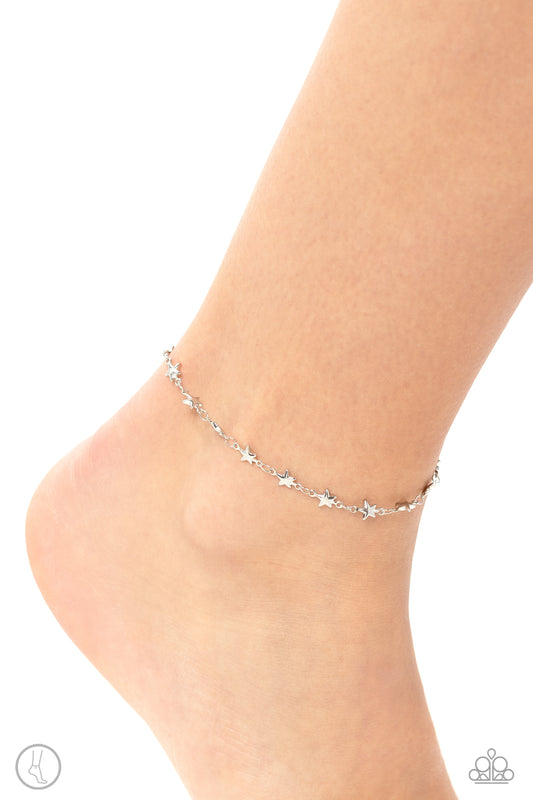 Starry Swing Dance - Silver anklet