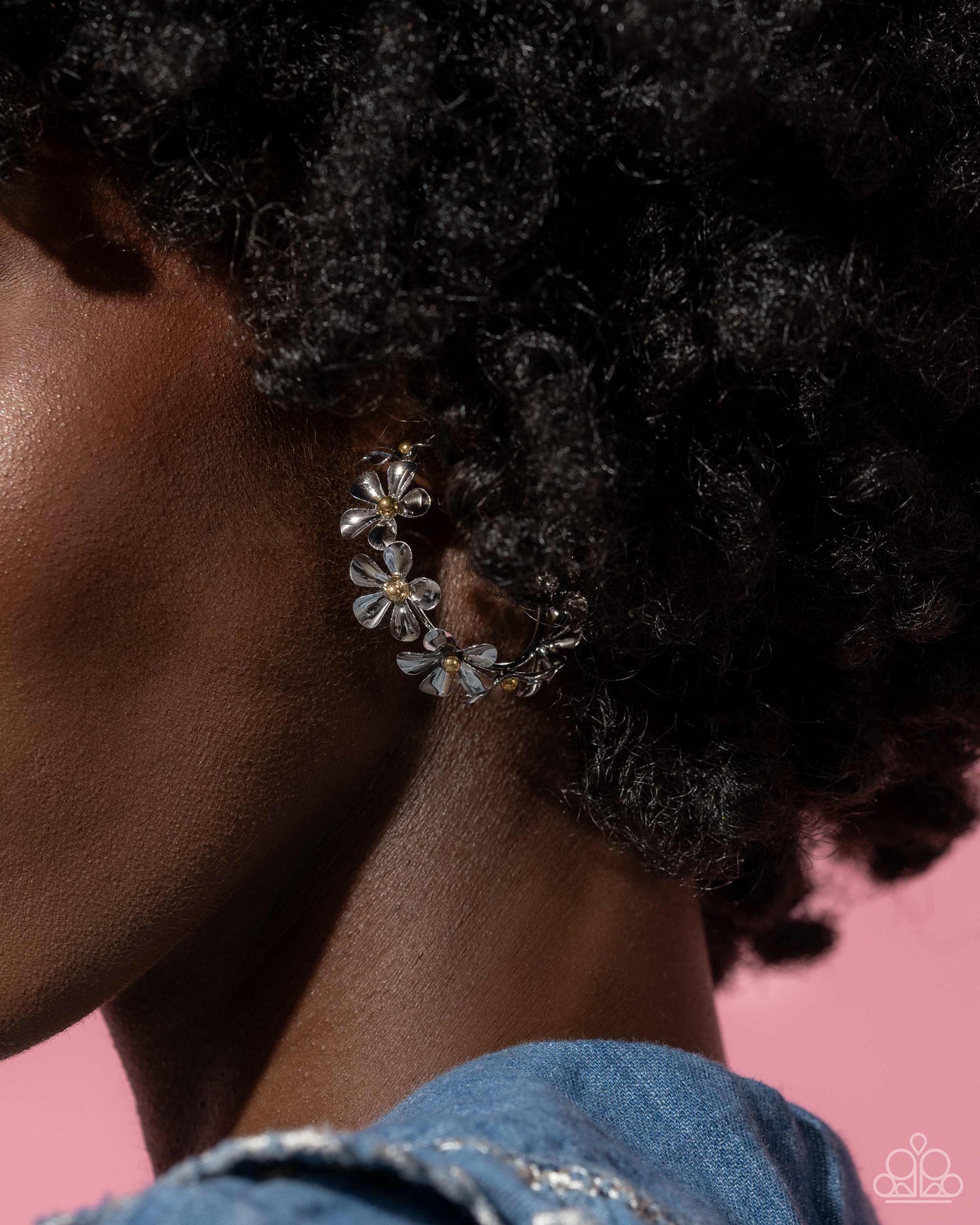Floral Flamenco - Silver earrings