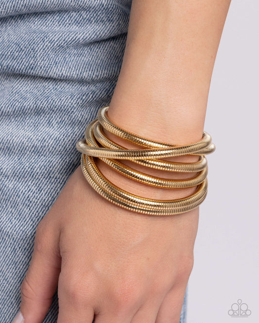 Stacked Severity - Gold bracelet