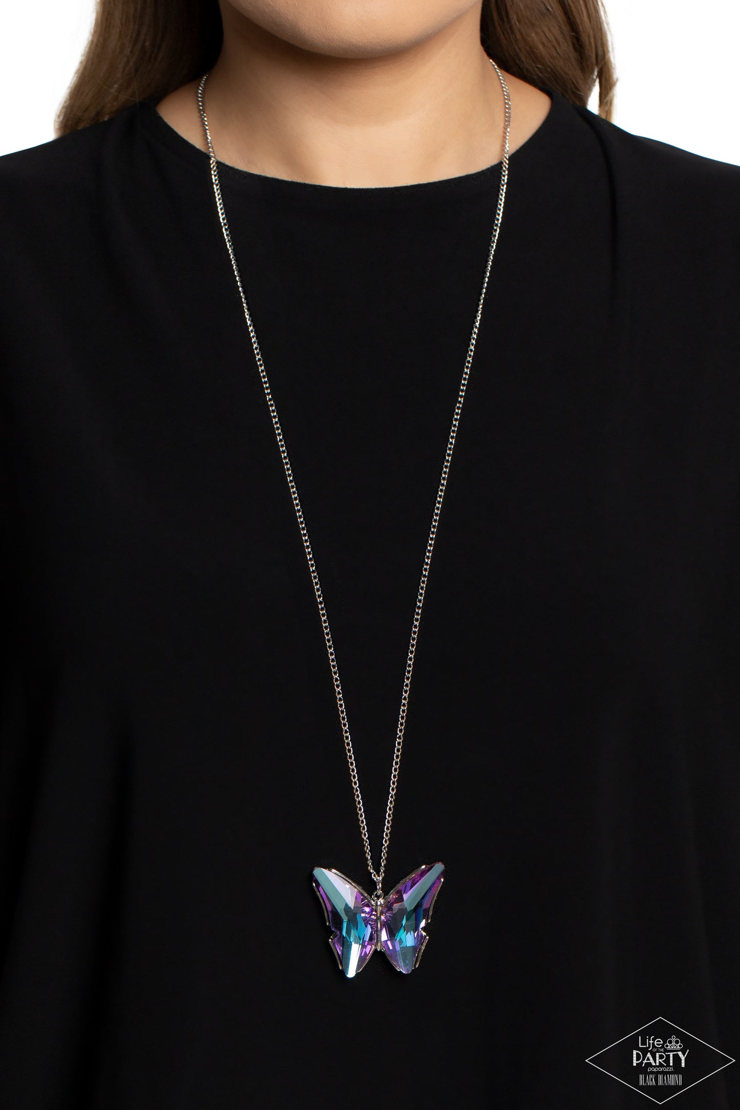 The Social Butterfly Effect - Purple necklace