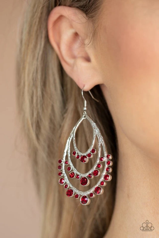 Break Out In TIERS - Pendientes rojos (Vintage)