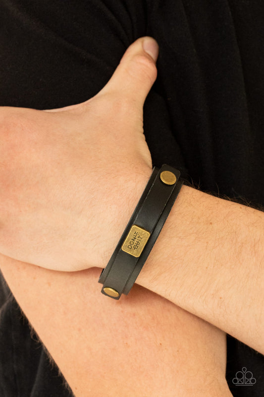 Dont Quit Now - Black bracelet-