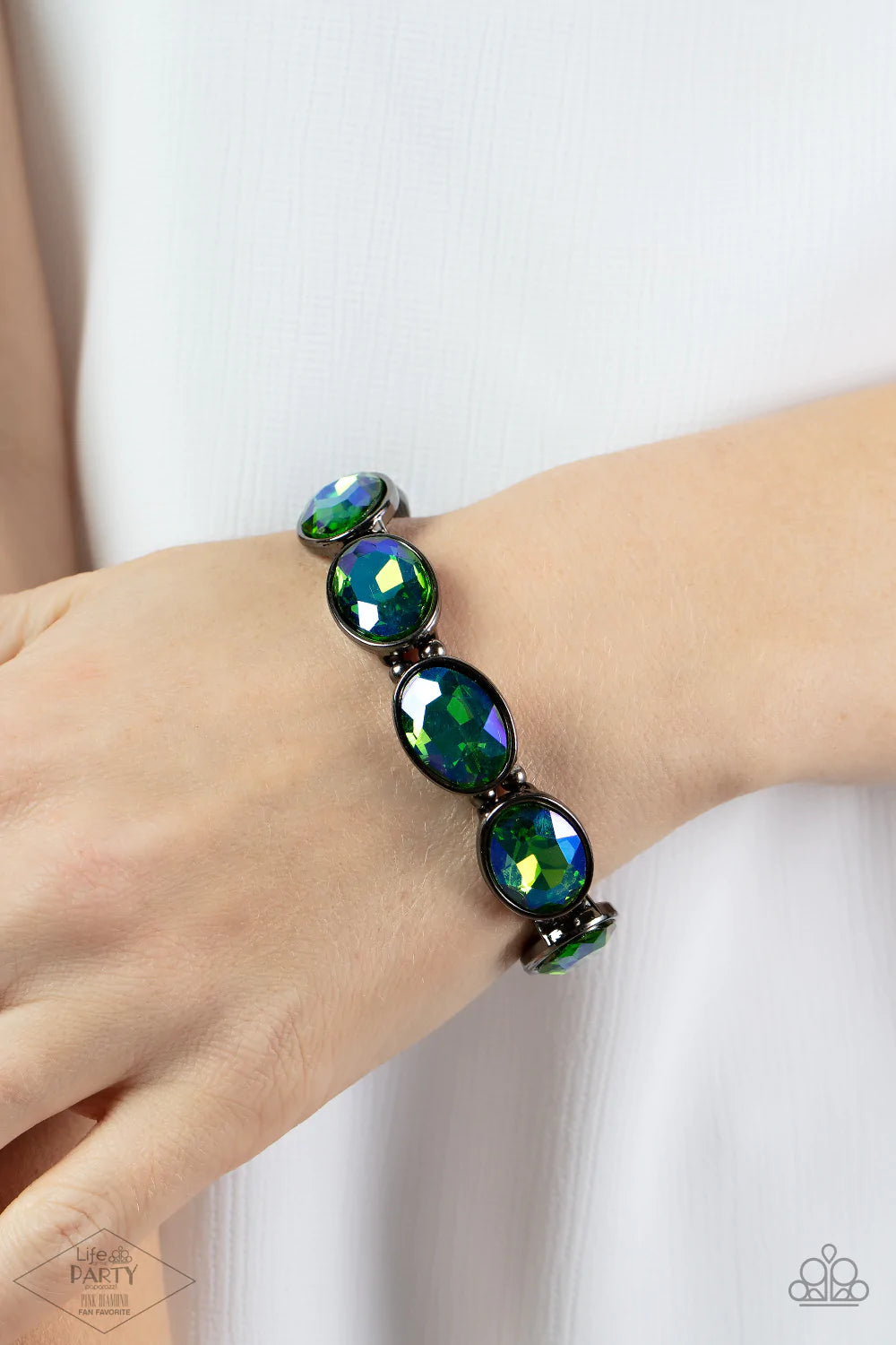 DIVA IN DISGUISE" MULTI blue/green BRACELET