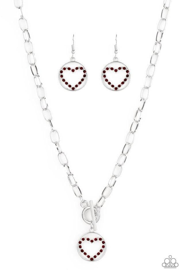 Necklace ~ With My Whole Heart - Red (Vintage)