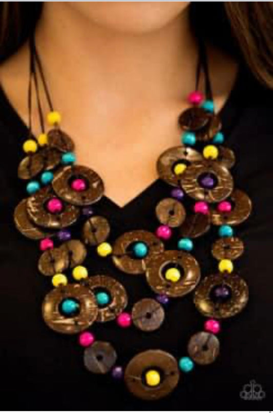 Collar ~ Bahama Bungalow - Multi -vintage