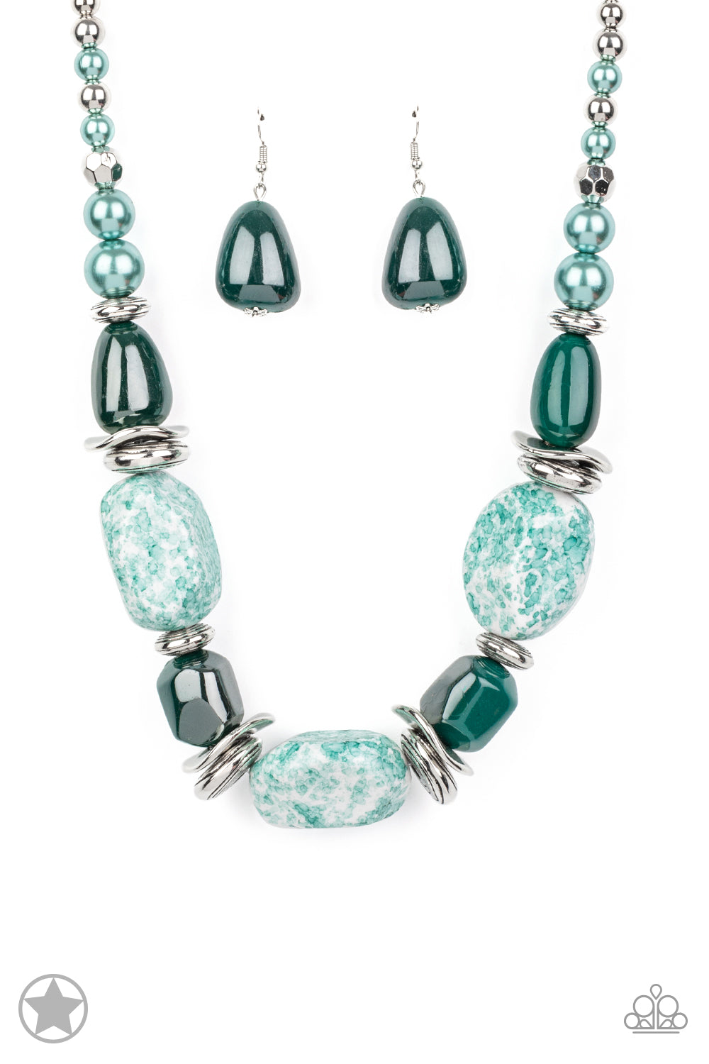 In Good Glazes - Blue necklace Blockbusters