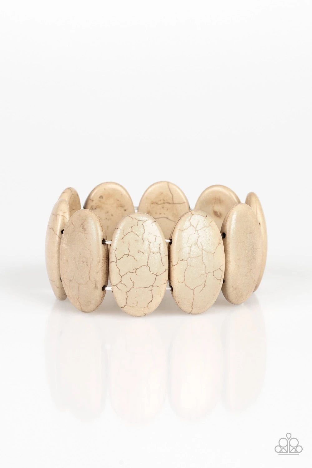 Dramatically Nomadic - Brown Stones - Stretchy Bracelet